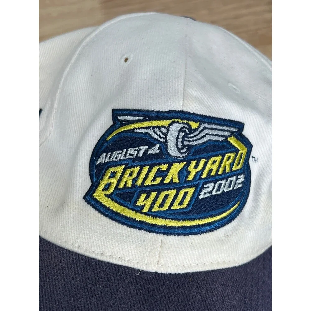 Brick Yard 400 Hat Mens White Adjustable Strap‎ Baseball Cap Nascar Indy Sports